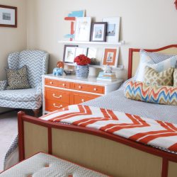 pops of color bedroom