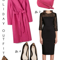 holiday pink outfit