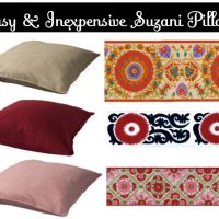 DIY: Easy & Inexpensive Suzani Pillows