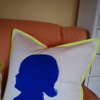 DIY SILHOUETTE PILLOW