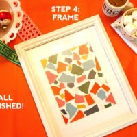 DIY ABSTRACT COLLAGE ARTWORK