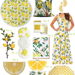 a fashion and home decor lemon round up