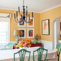 colorful dining room
