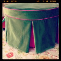 DIY Round Ottoman
