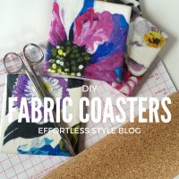 DIY Fabric Tile Coasters