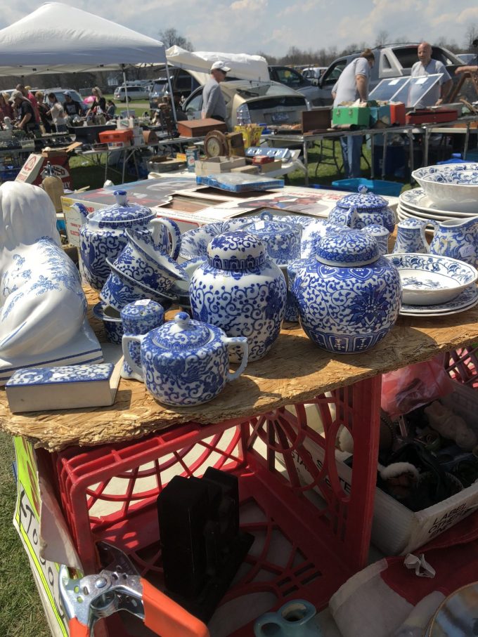 collections at flea market