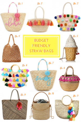 Budget Friendly Straw Bags - Showit Blog