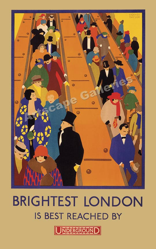 1927 A4 Glossy Vintage Railway Poster Art Print London Underground The Lure Of The Underground