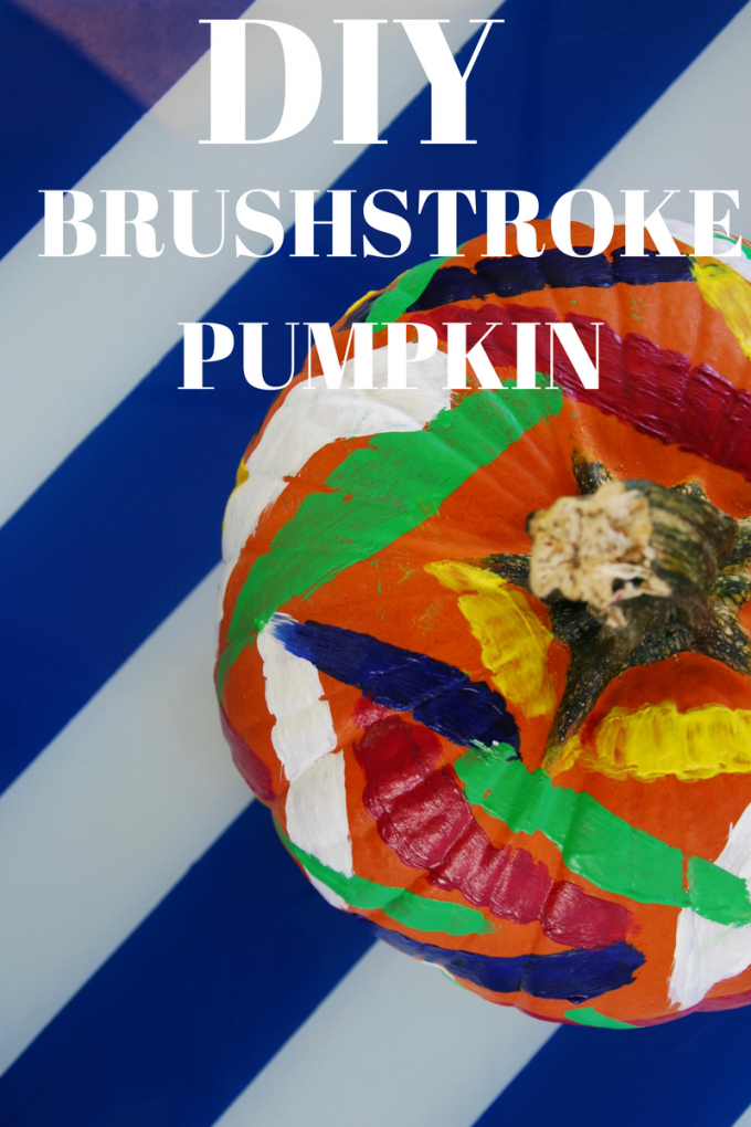 Make a brushstroke pumpkin