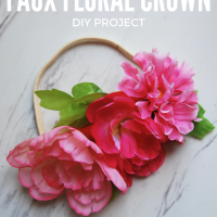 DIY Faux Floral Crown