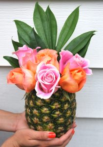 diy pineapple turned vase