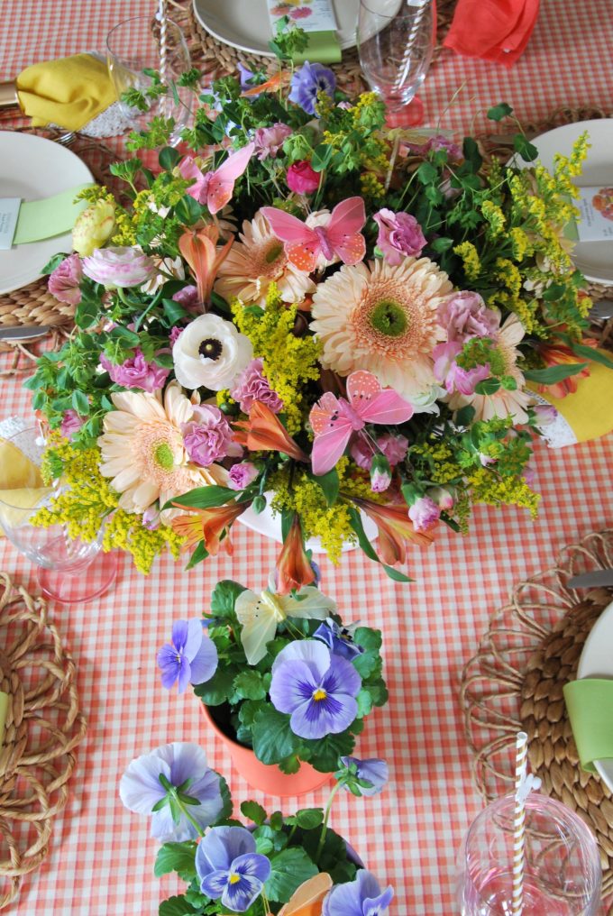 gardening theme tablescape