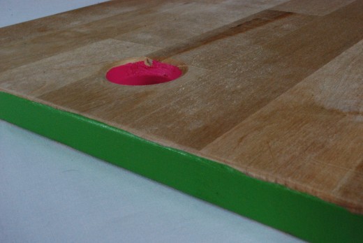diy color edge cutting board