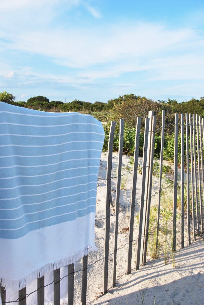 crane & canopy striped fouta towel