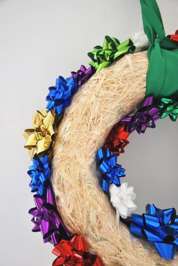 easy diy bow wreath