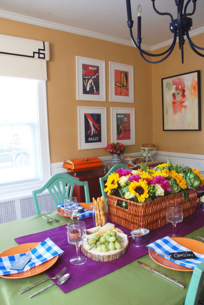colorful thanksgiving tablescape