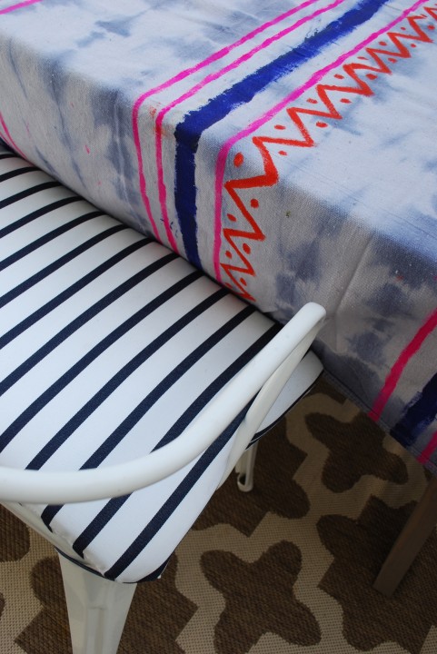 lido striped cushions