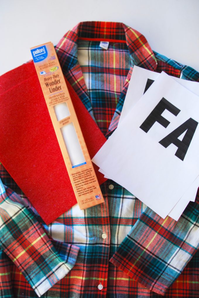 how to add felt letters to clothing