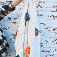 DIY Anthropologie Tassel Throw