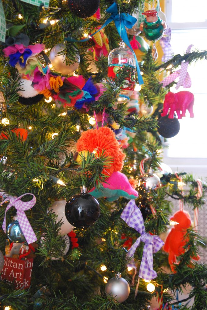 colorful and happy christmas tree