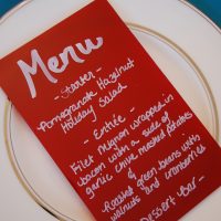 DIY LUCITE MENU