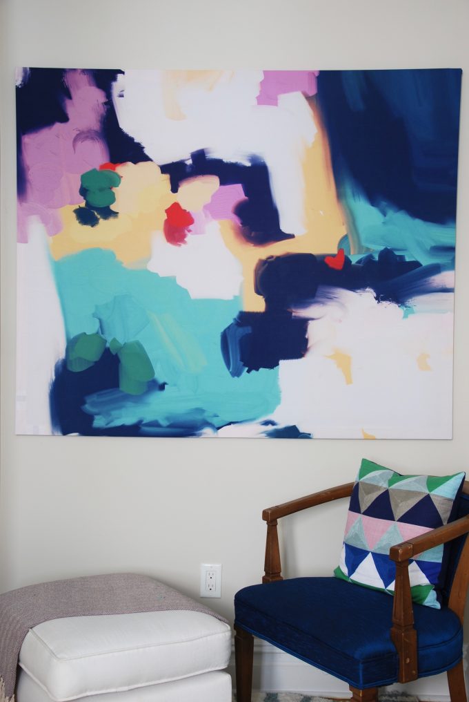 diy wall tapestry turned into artwork