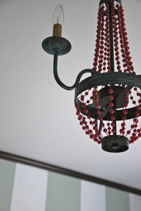 beaded chandelier