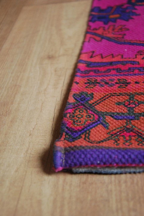 pink and purple oriental rug