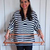 DIY Lucite Tray from Home Depot