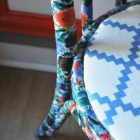 How to Decoupage a chair with fabric
