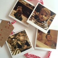 DIY Polaroid Coasters