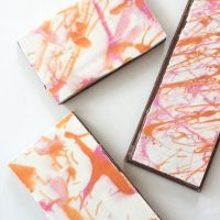 DIY Splatter Chocolate Bars