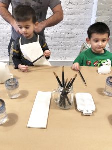 little art studio is a charming art studio where you can paint pottery, canvas and glassware