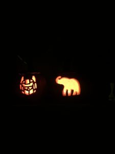 carving pumpkins with kids