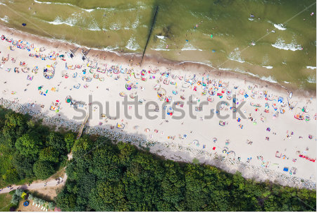 aerial beach shot