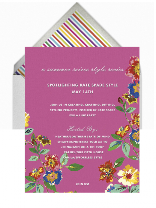 kate spade style link party