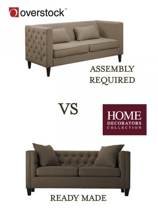 ready made vs. assembly required sofas