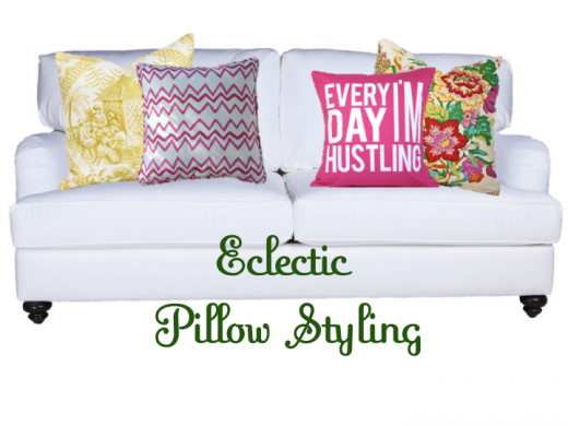 sofa pillow styling