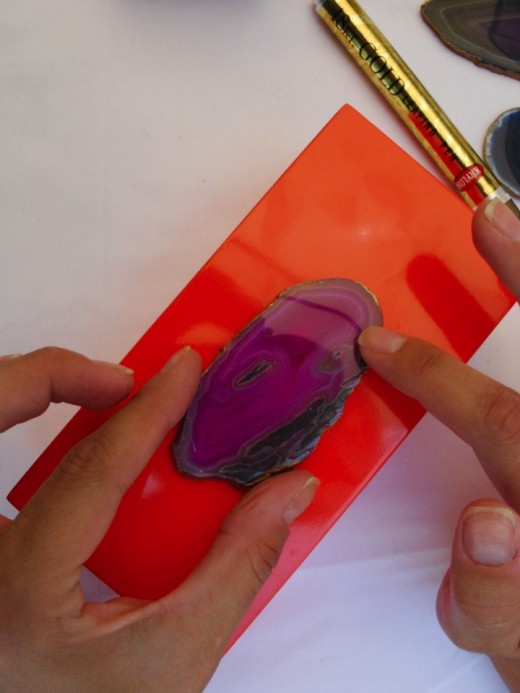 diy agate lacquered box 