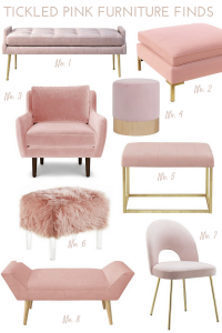 pink furniture finds