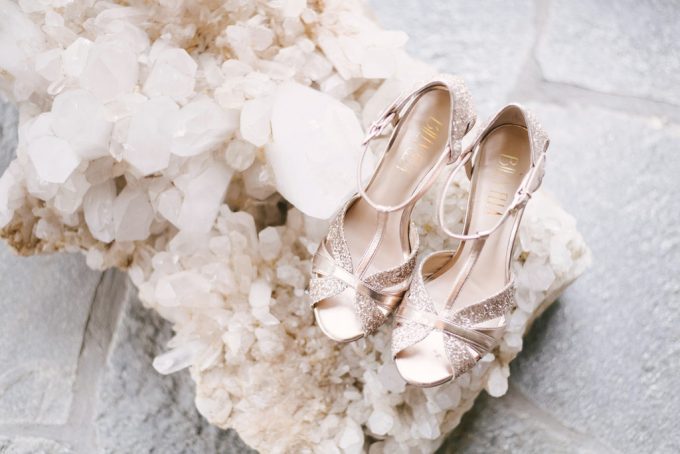 rose gold sequin shoes