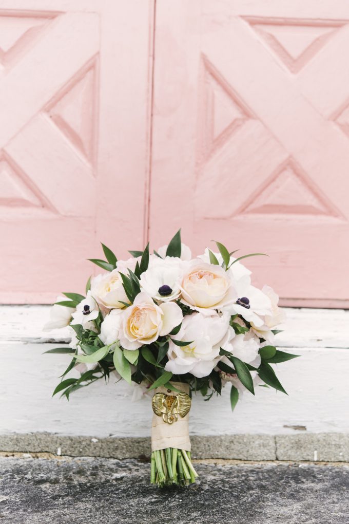 pretty in pink wedding bouquet