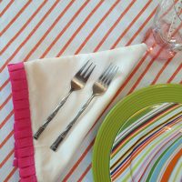 DIY Trimmed Napkins