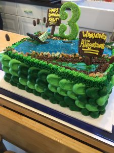 gator birthday cake