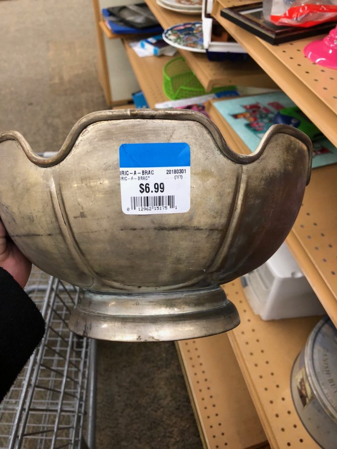 how to find brass finds at thrift store