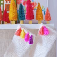 DIY Tassel Christmas Stocking for $10