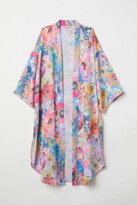 creped satin kimono hm