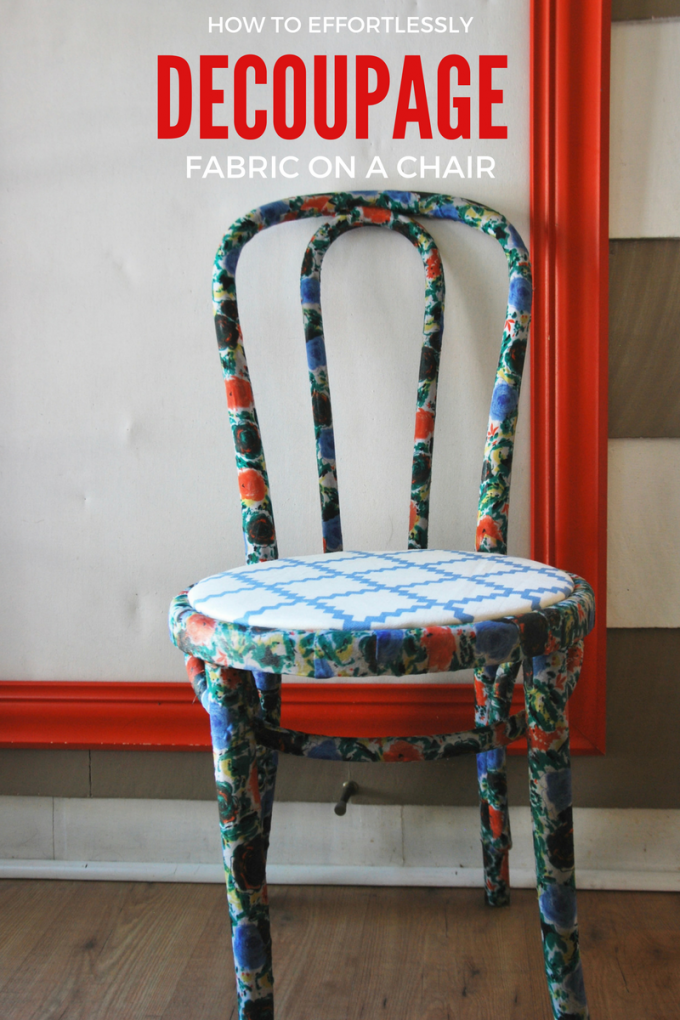 how to decoupage a chair