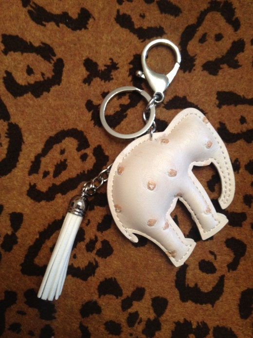 elephant key ring