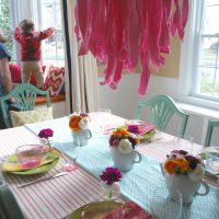 DIY Fabric Chandelier
